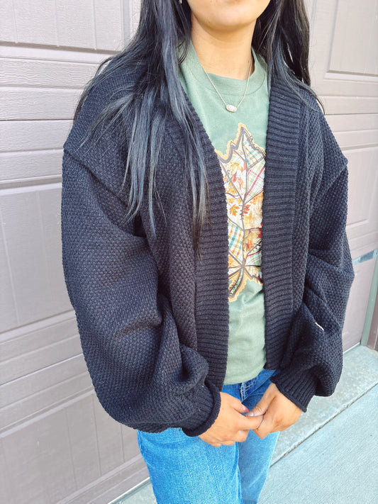 Cloud Nine Cardigan - Black