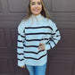All Wrapped Up Striped Sweater - Cream