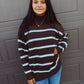All Wrapped Up Striped Sweater - Chestnut