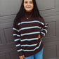 All Wrapped Up Striped Sweater - Chestnut