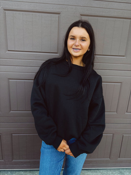 Cozy On Up Sweatshirt - Black