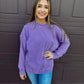Cozy Cabin Club Sweatshirt - Iris