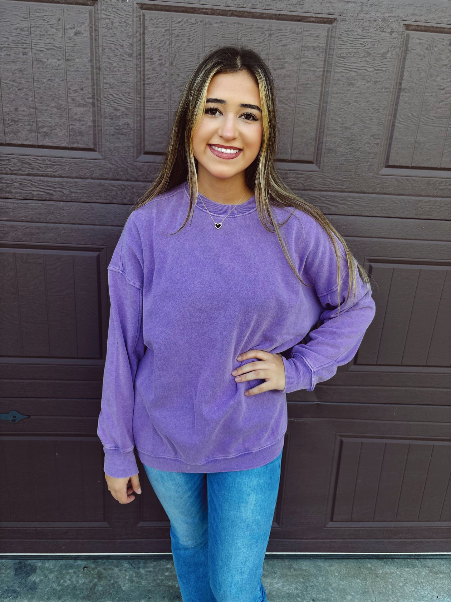 Cozy Cabin Club Sweatshirt - Iris