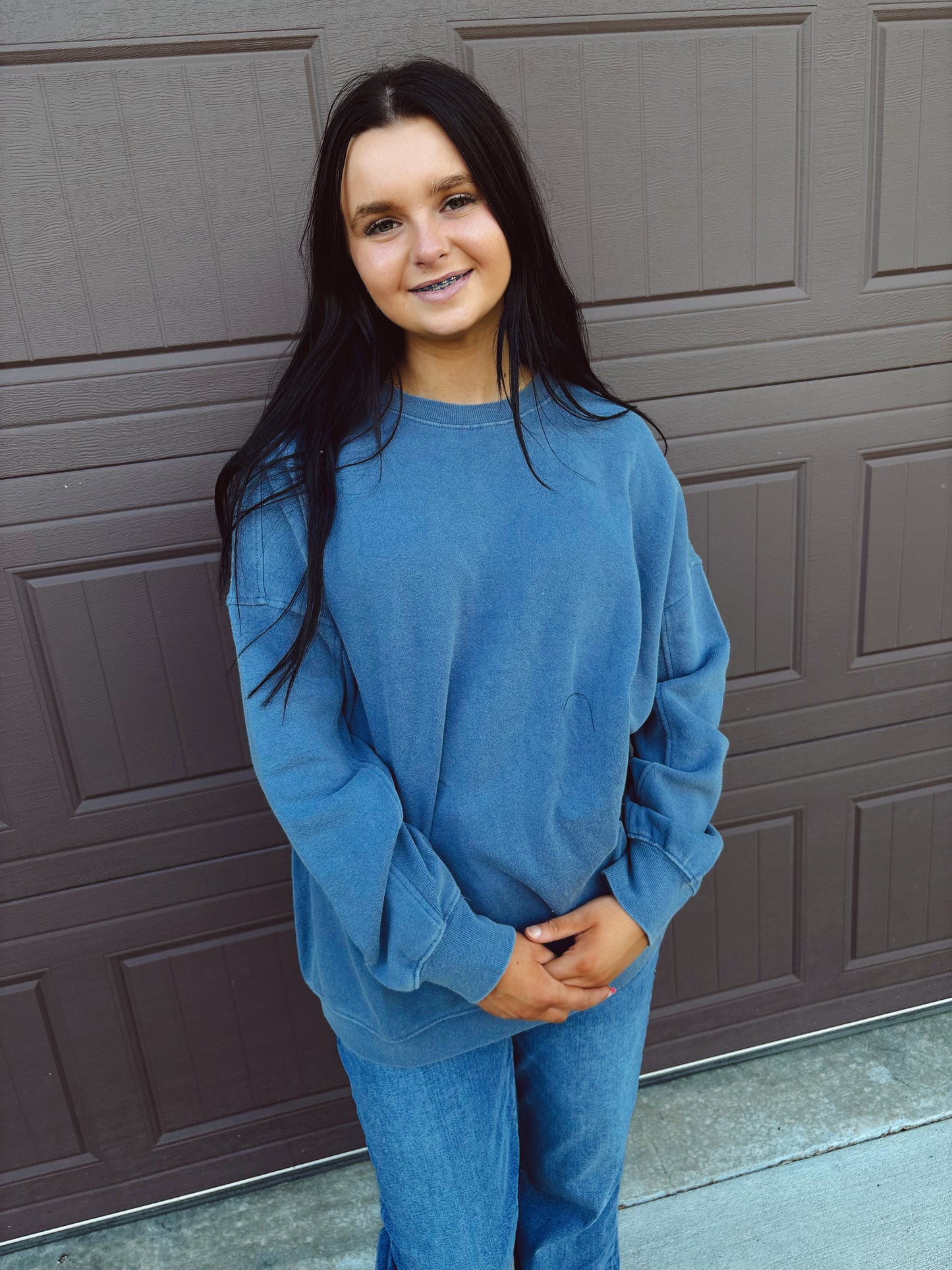 Cozy Cabin Club Sweatshirt - Navy