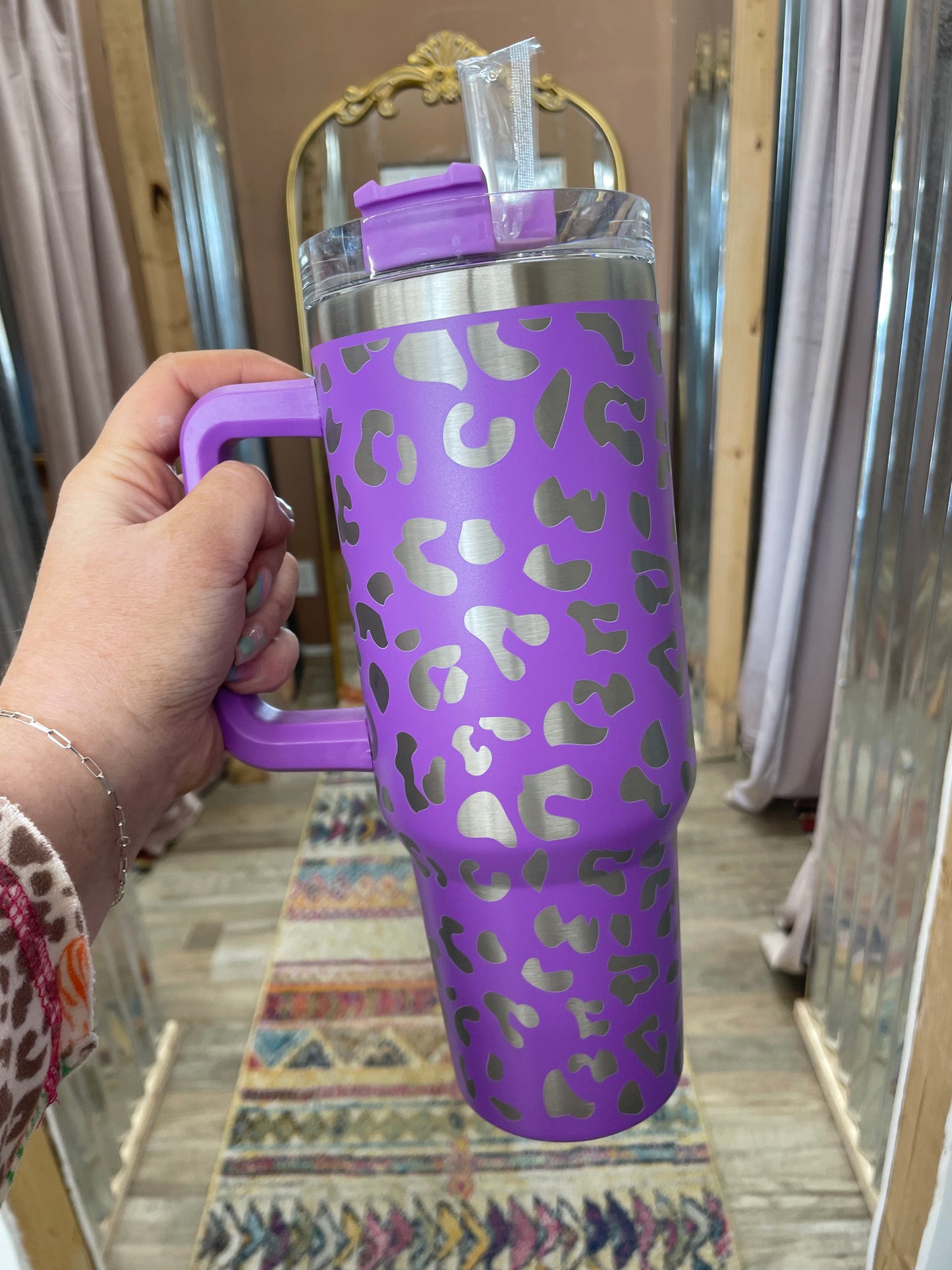 40 oz Cheetah Tumbler - 4 Colors