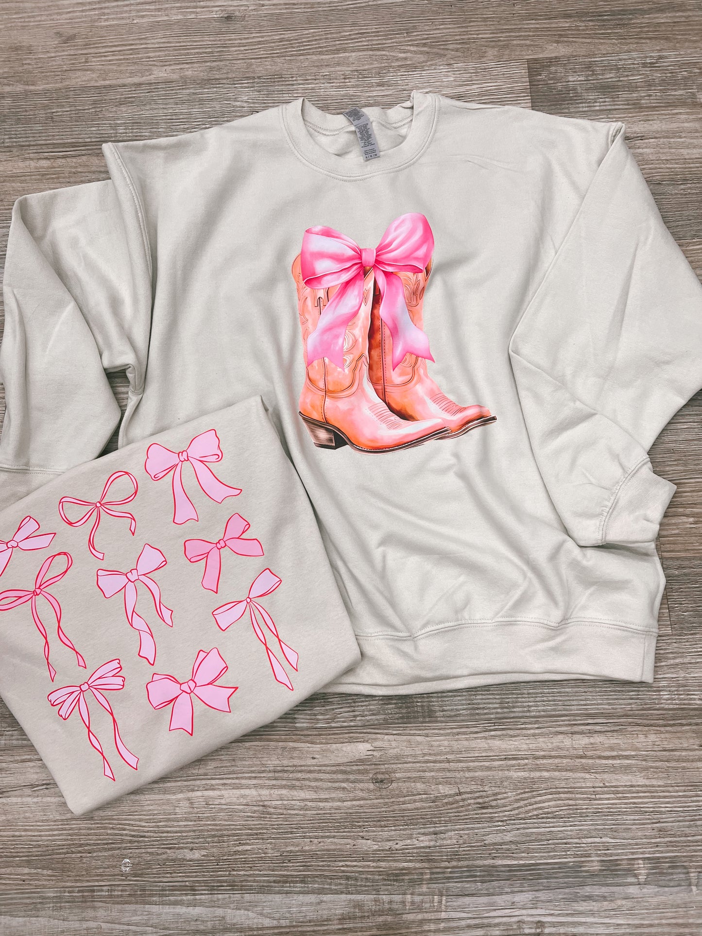 Pink Bows Graphic Tee - Adult