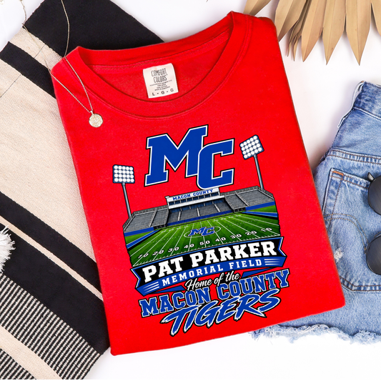 MC Tigers Pat Parker Field Football Graphic Tee - Front Only