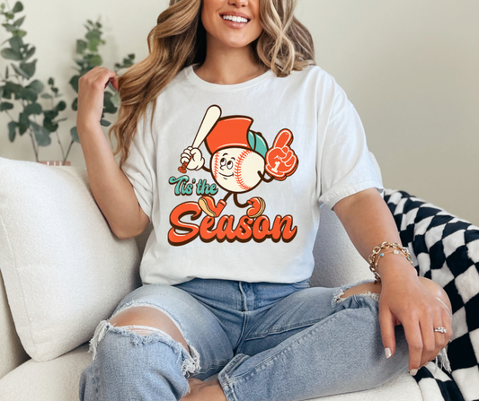 Tis The Season Baseball Guy Graphic Tee - Youth