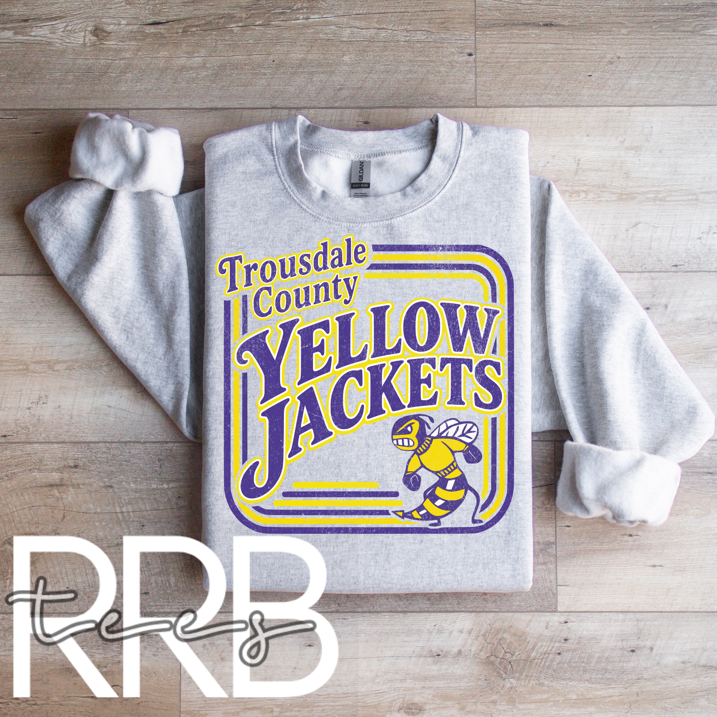 Trousdale County Yellow Jackets Retro Graphic Tee