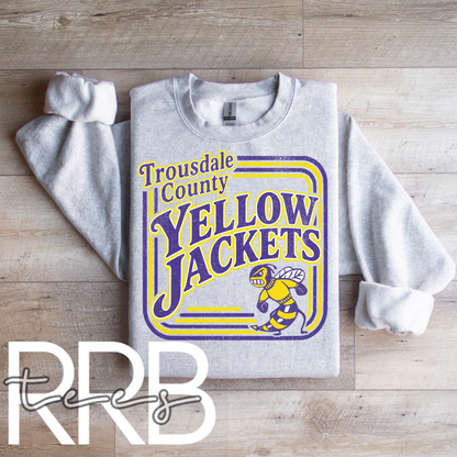 Trousdale County Yellow Jackets Retro Graphic Tee