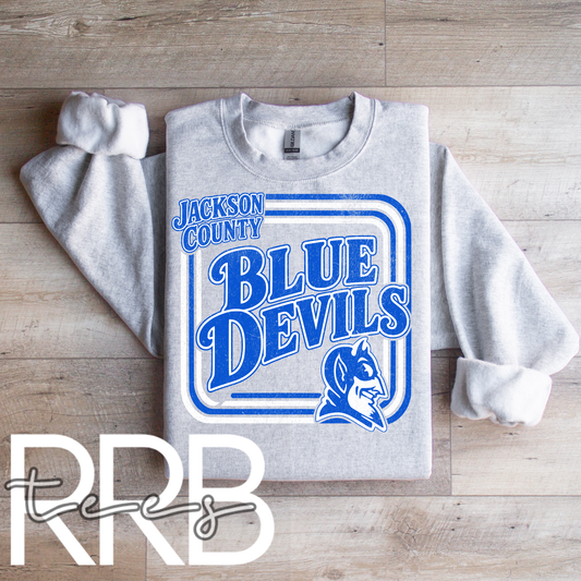 Jackson County Blue Devils Retro Graphic Tee