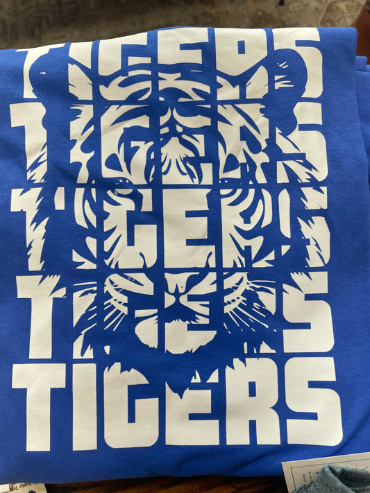 Tigers 5x with Tiger Head