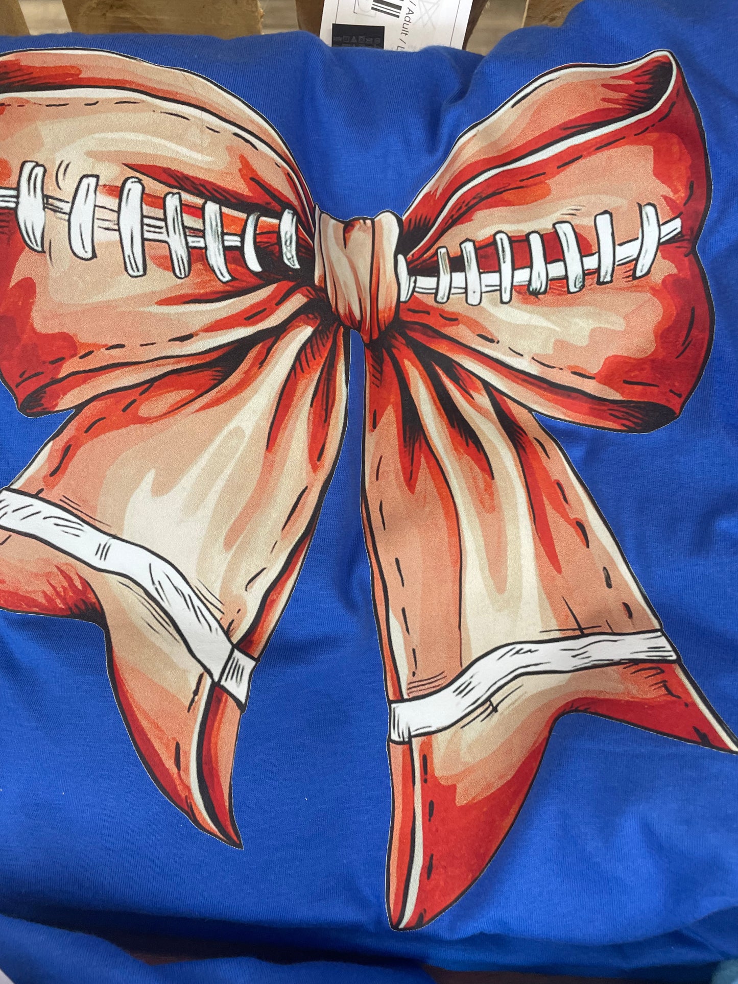 Football Bow Graphic Tee