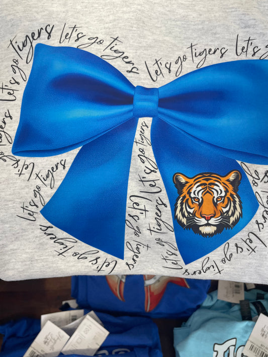 Let's Go Tigers Bow Graphic Tee