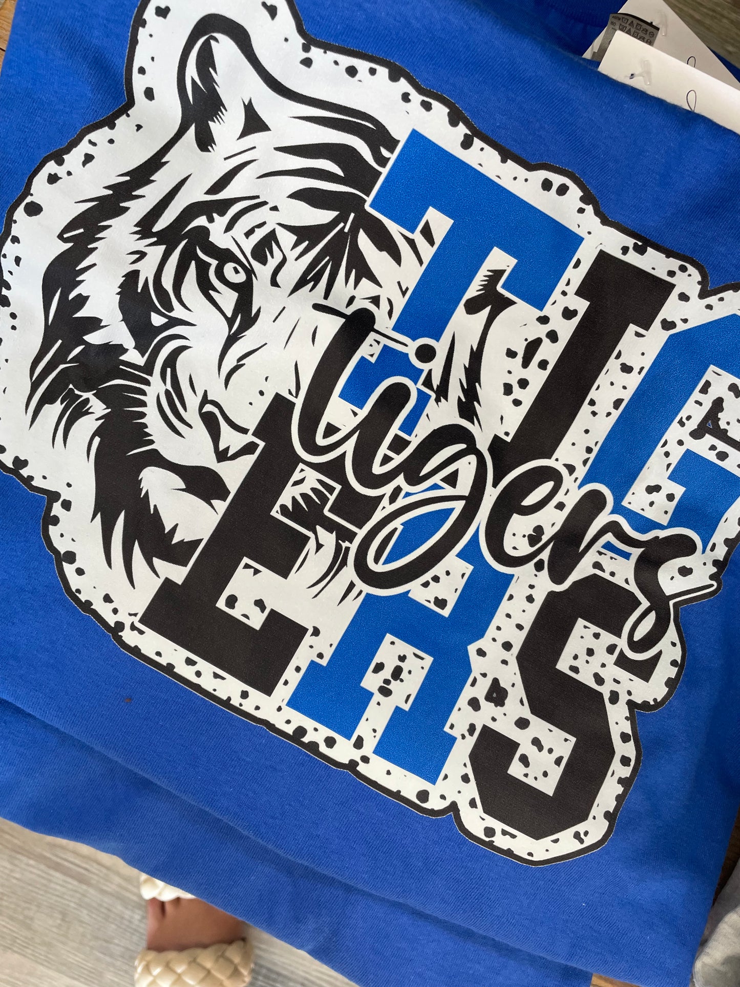 Half Tigers Face Graphic Tee