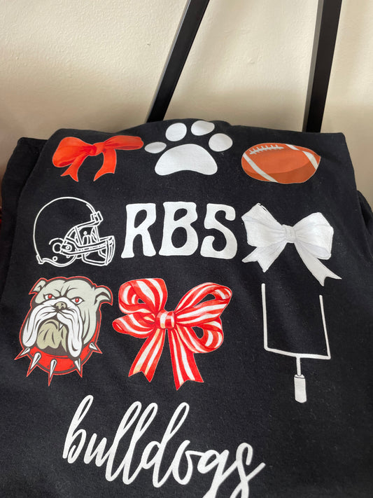 Bulldogs Collage Graphic Tee