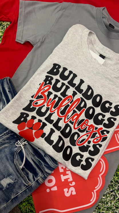 Bulldogs Wavy x6 Graphic Tee