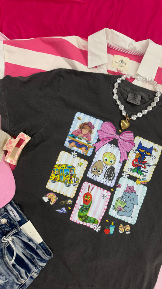 Book Character Frames Graphic Tee