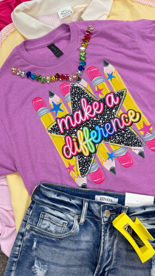 Make a Difference Graphic Tee