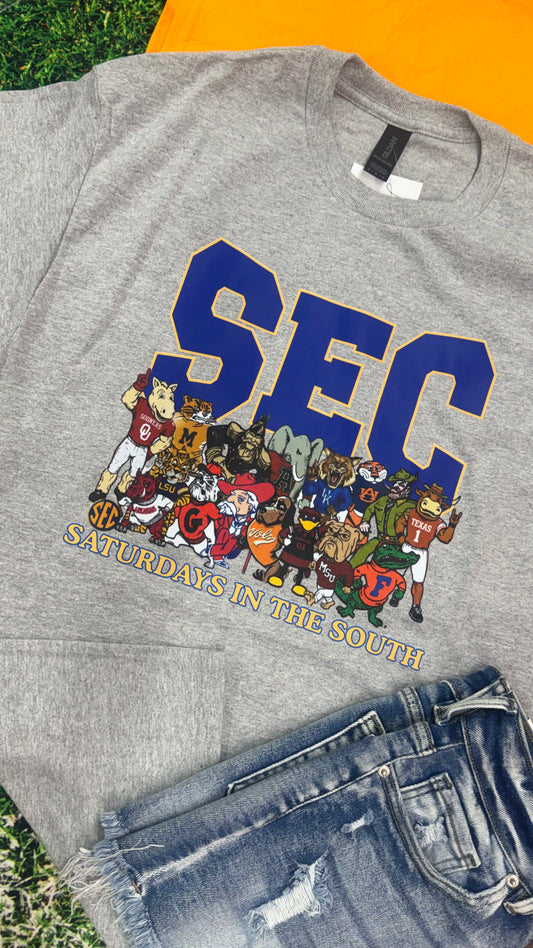 S E C Saturdays in the South Graphic Tee
