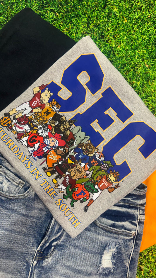 S E C Saturdays in the South Graphic Tee