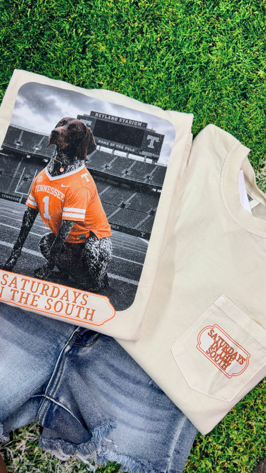 Saturdays in the South TN Dog Graphic Tee
