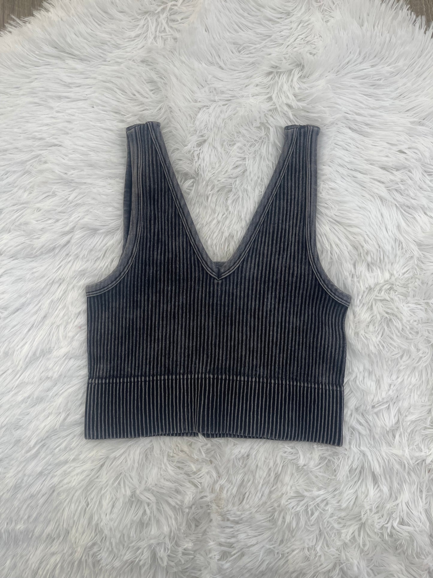 On The List Ribbed Cropped Tank Top - 8 Colors