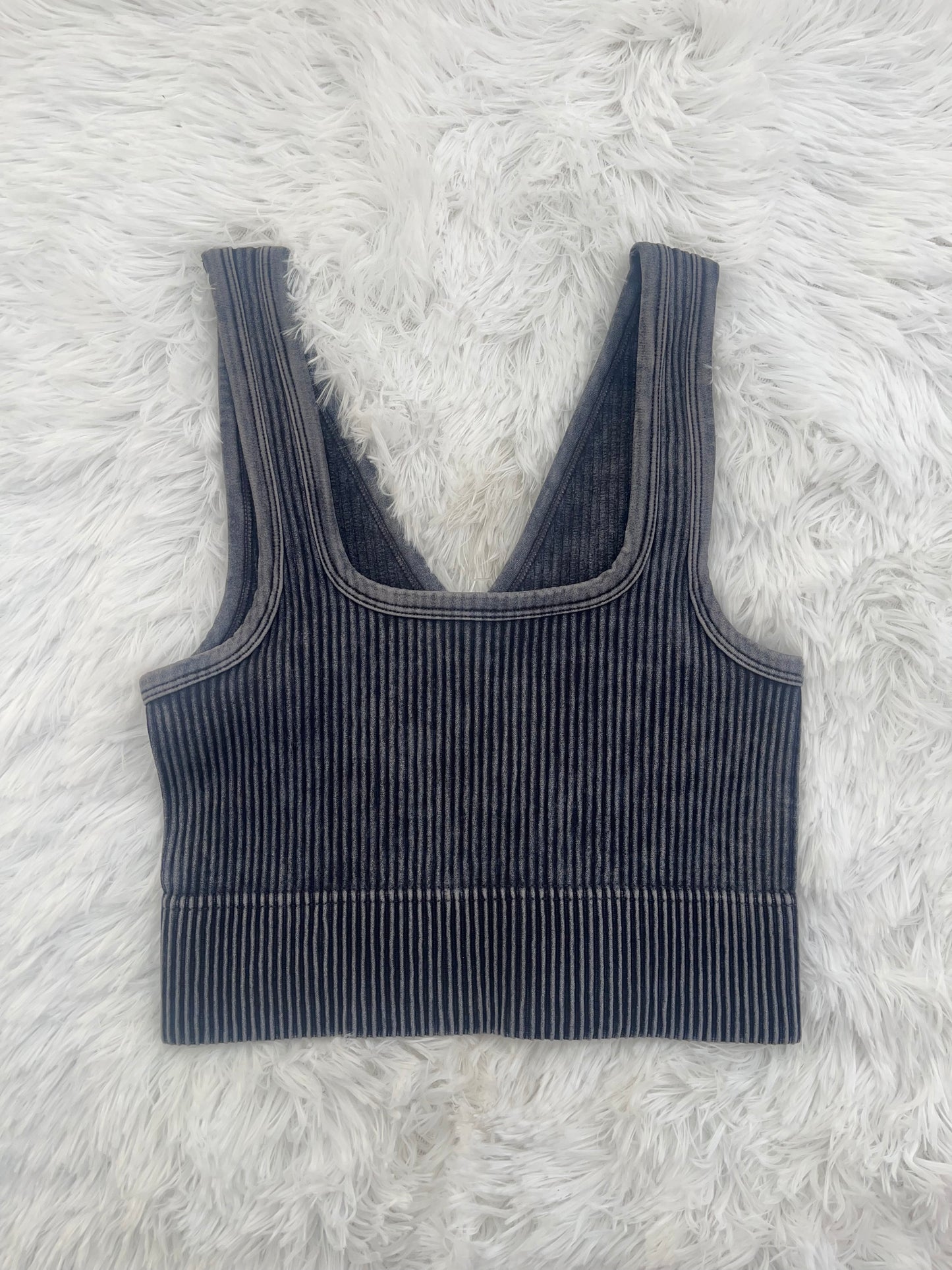 On The List Ribbed Cropped Tank Top - 8 Colors