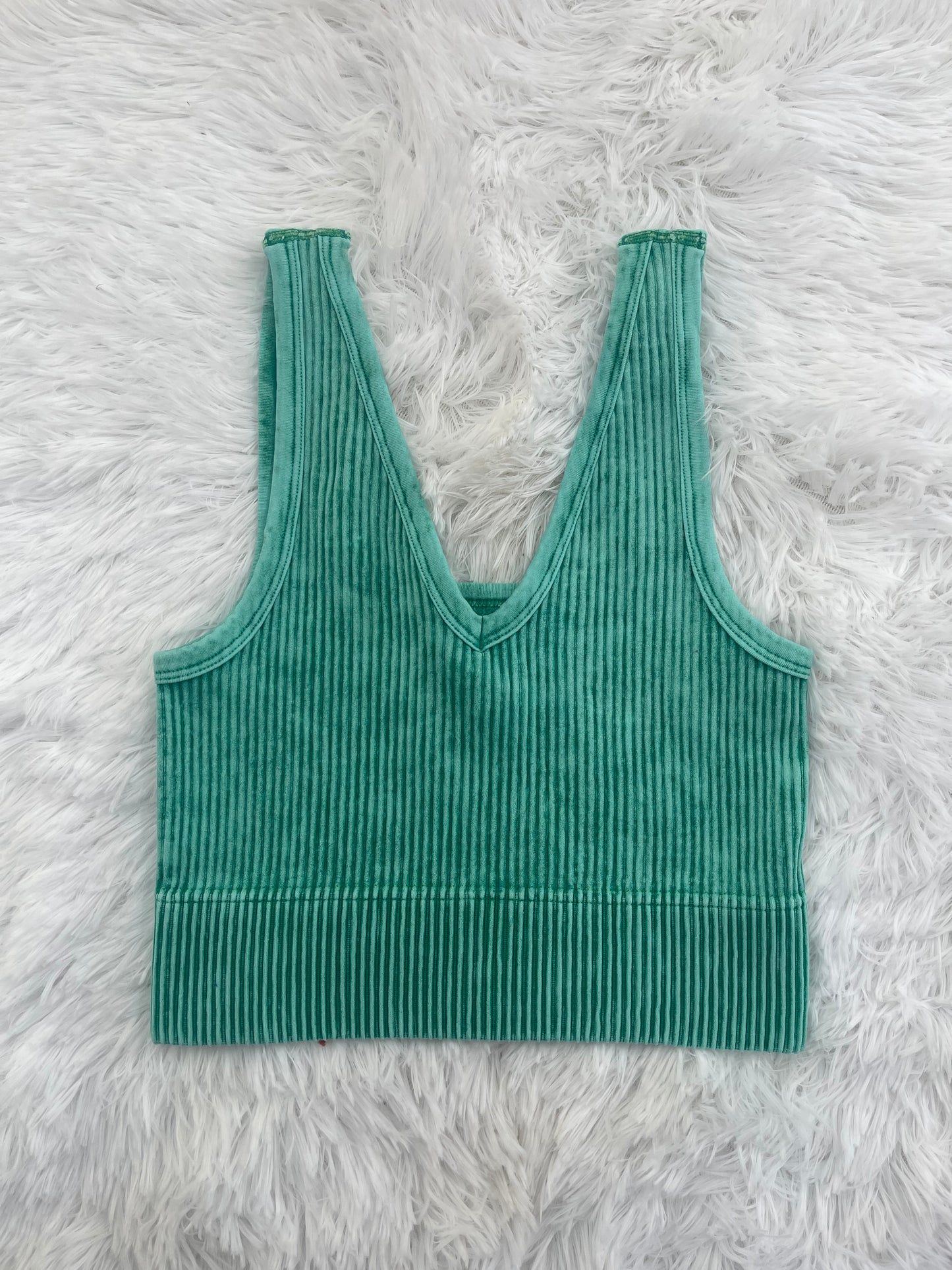 On The List Ribbed Cropped Tank Top - 8 Colors