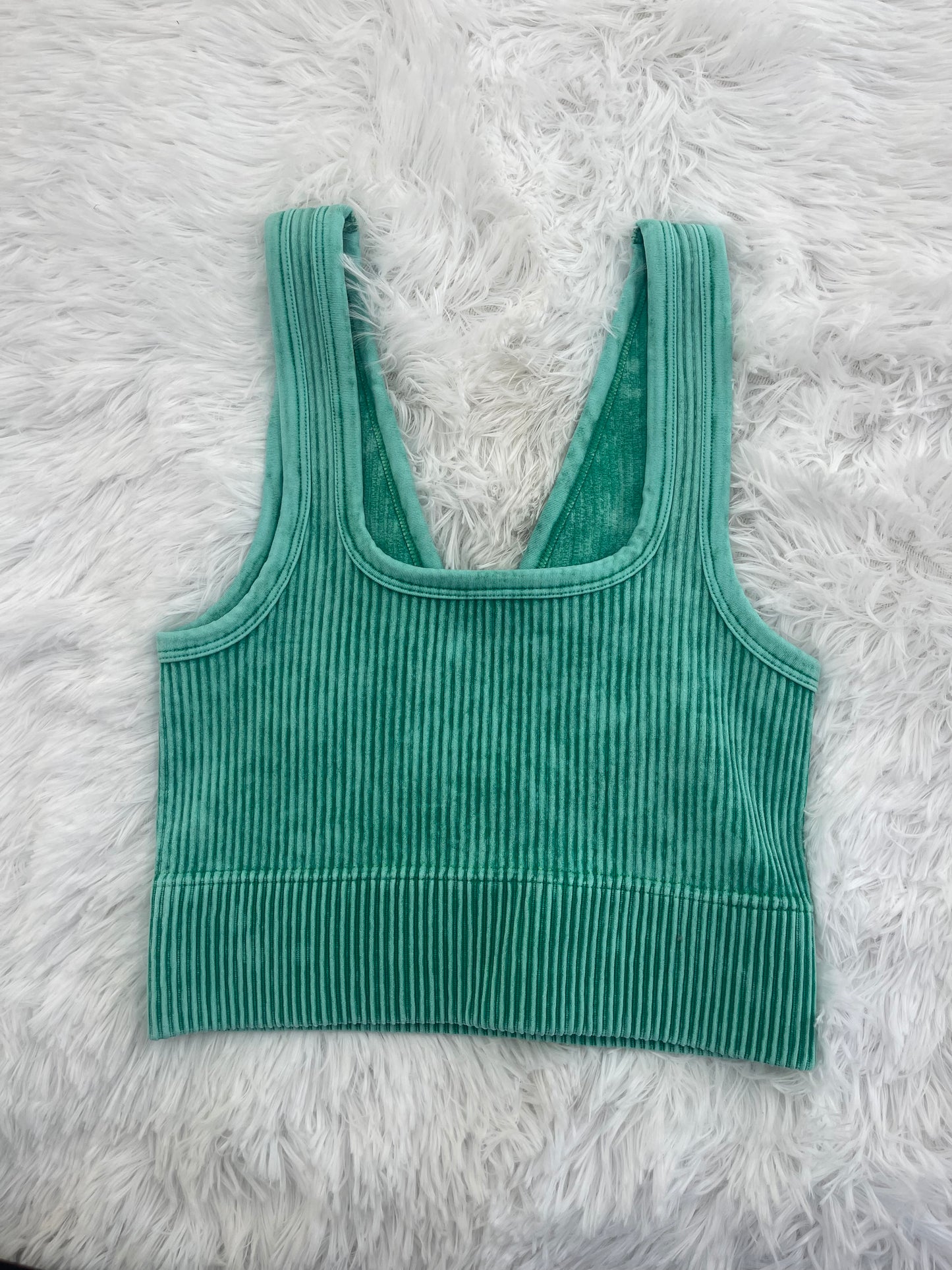 On The List Ribbed Cropped Tank Top - 8 Colors