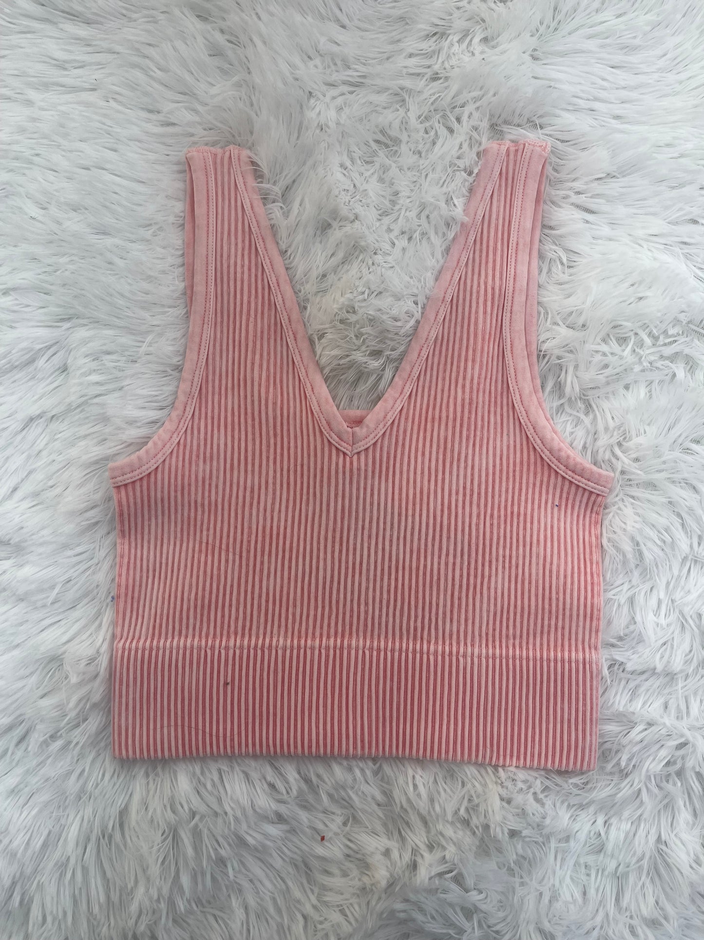 On The List Ribbed Cropped Tank Top - 8 Colors