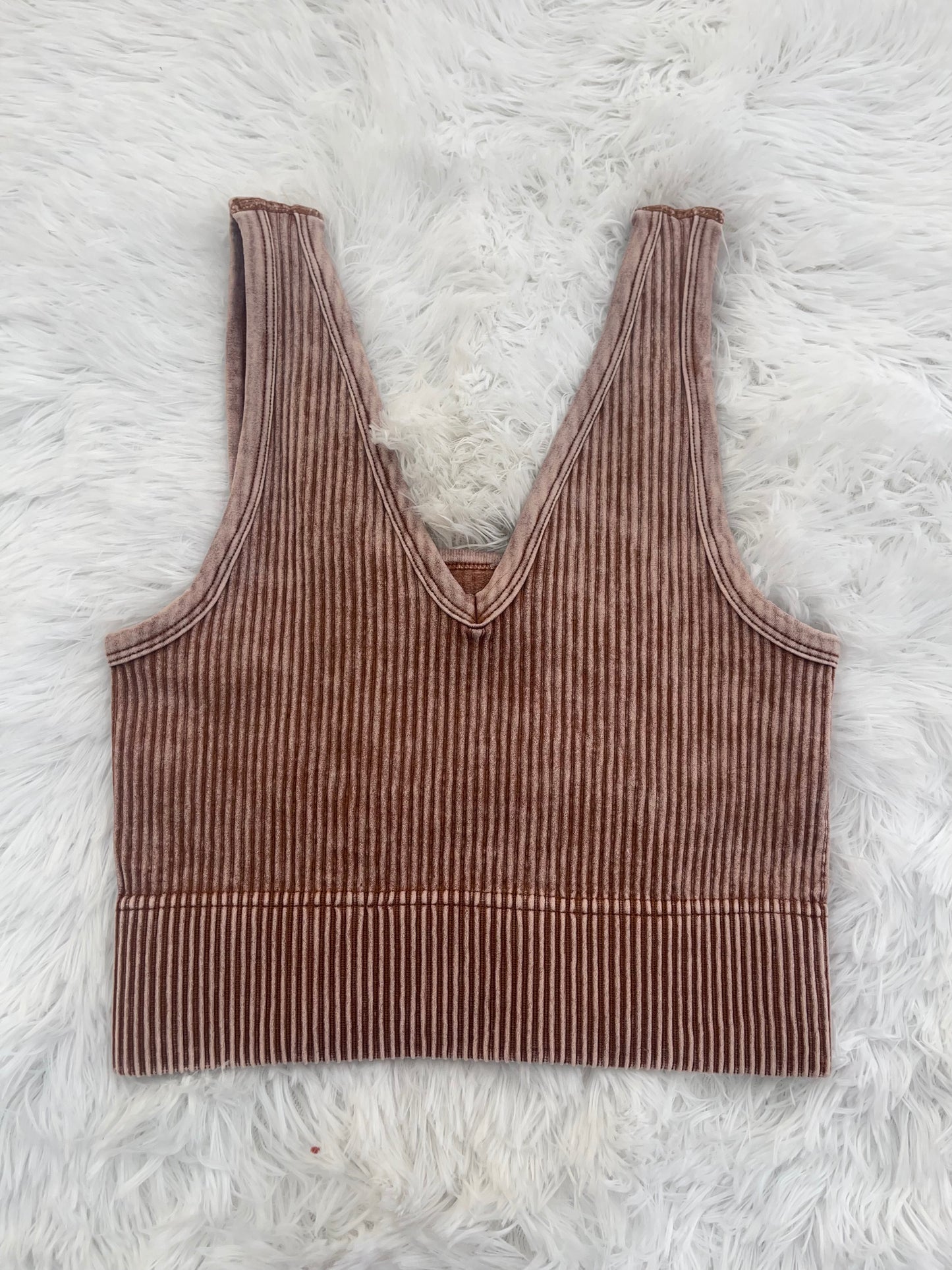 On The List Ribbed Cropped Tank Top - 8 Colors