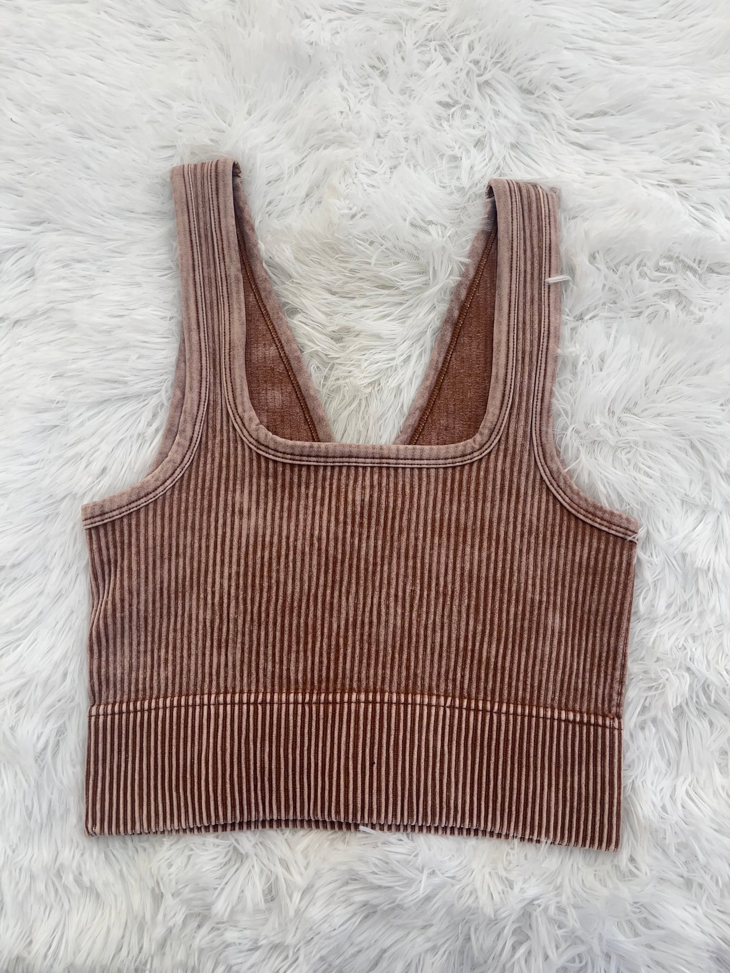 On The List Ribbed Cropped Tank Top - 8 Colors