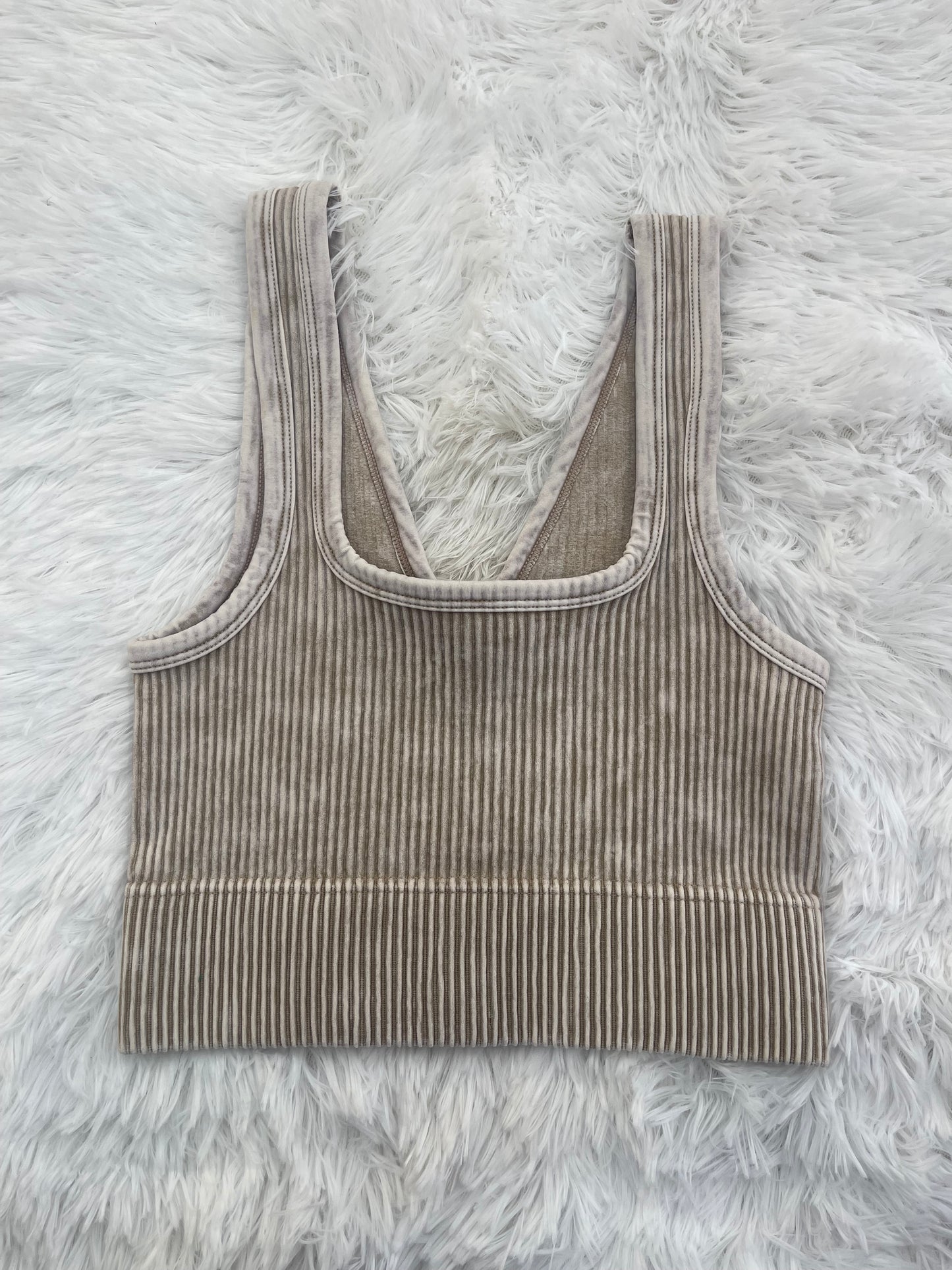 On The List Ribbed Cropped Tank Top - 8 Colors