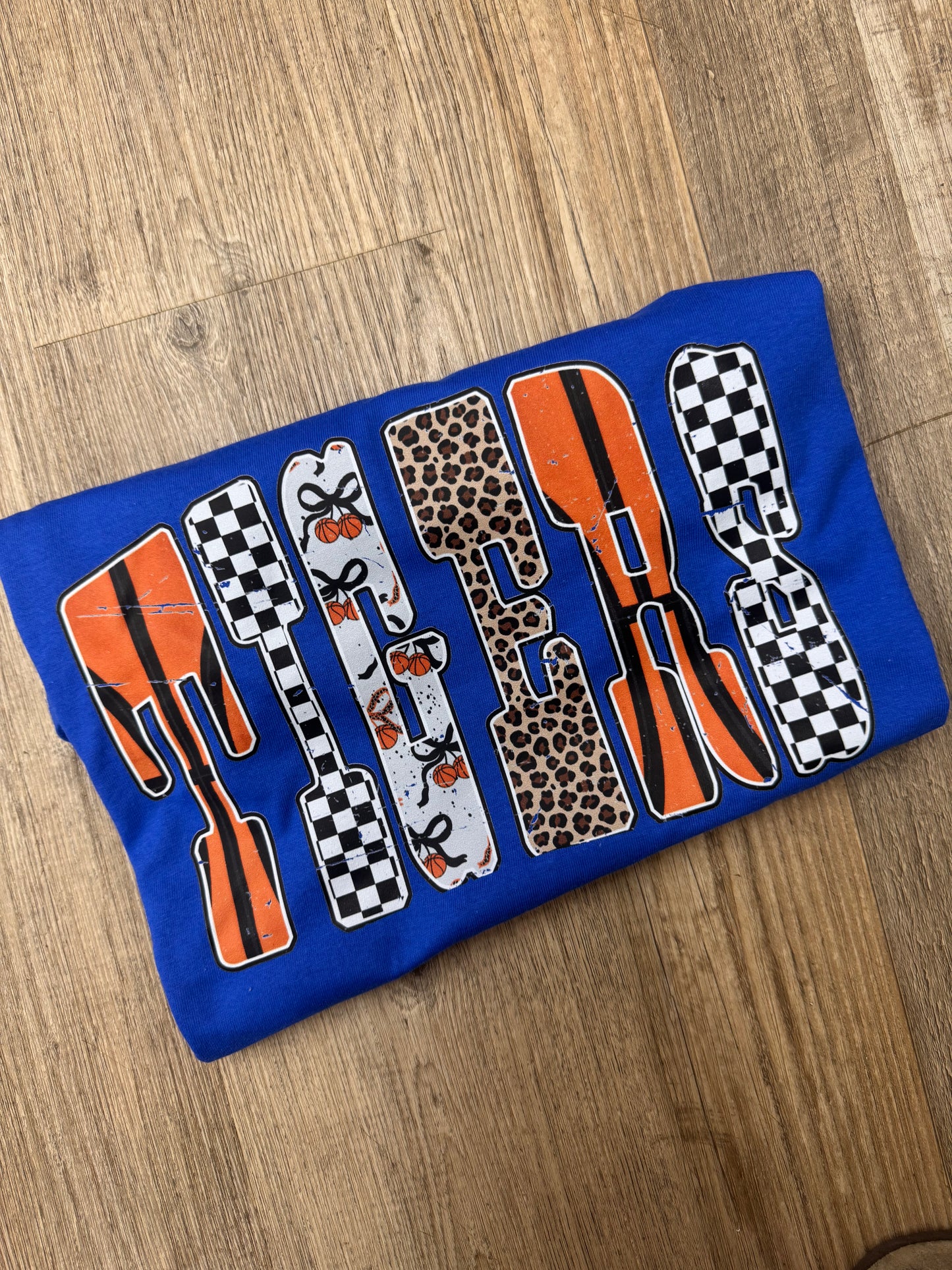 Retro Tigers Basketball Graphic Tee