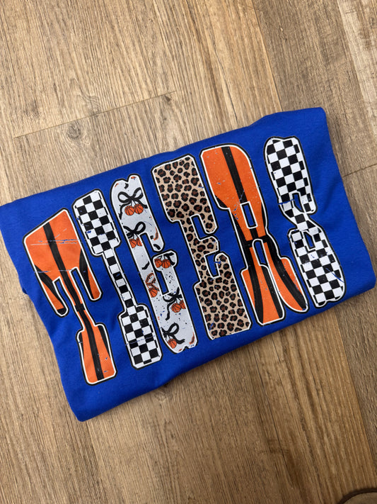 Retro Tigers Basketball Graphic Tee