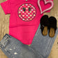 Smiley Face With Candy Hearts Graphic Tee