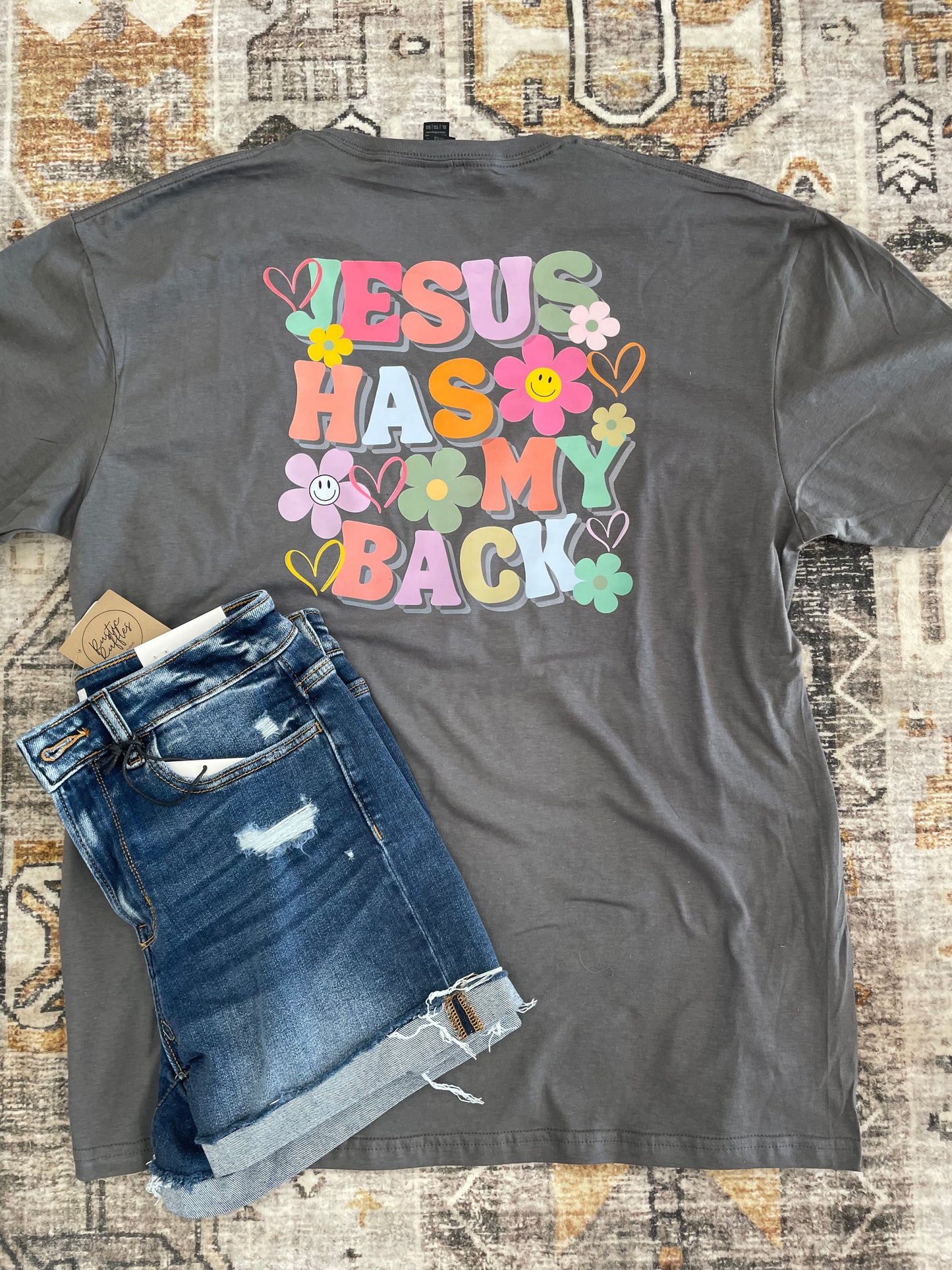 Jesus Has My Back Graphic Tee - Youth