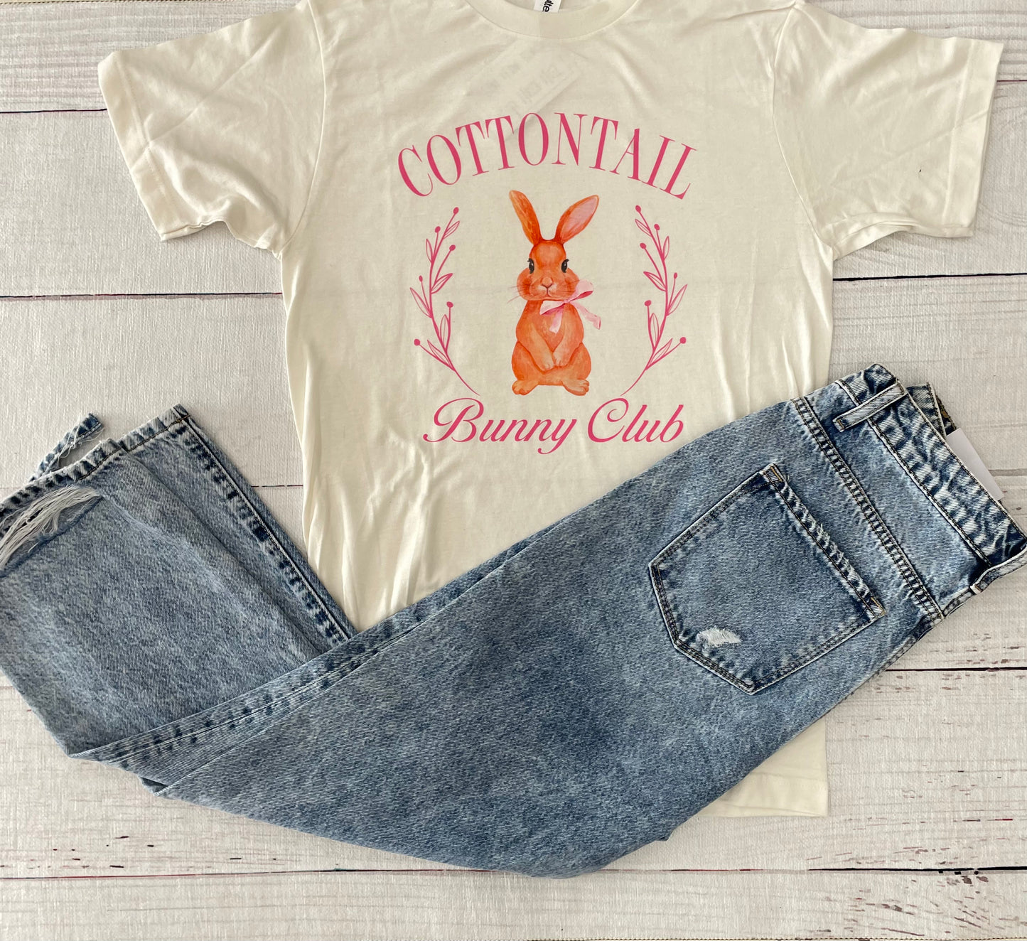 Cottontail Bunny Club Graphic Tee - Adult