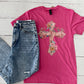 Floral Cross Graphic Tee - Youth