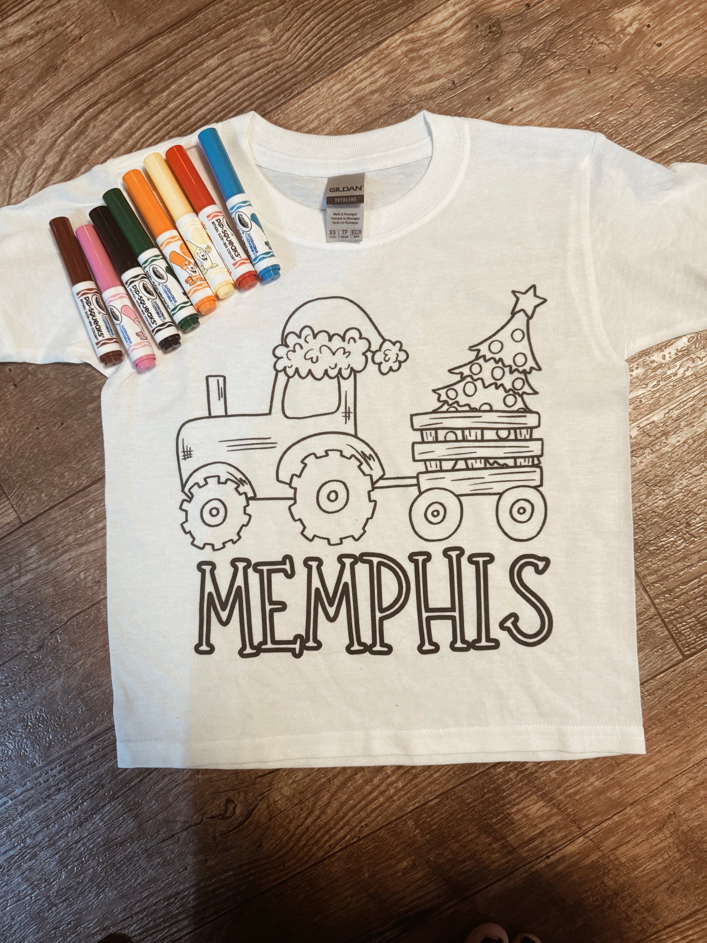 Color Me Christmas Graphic Tee