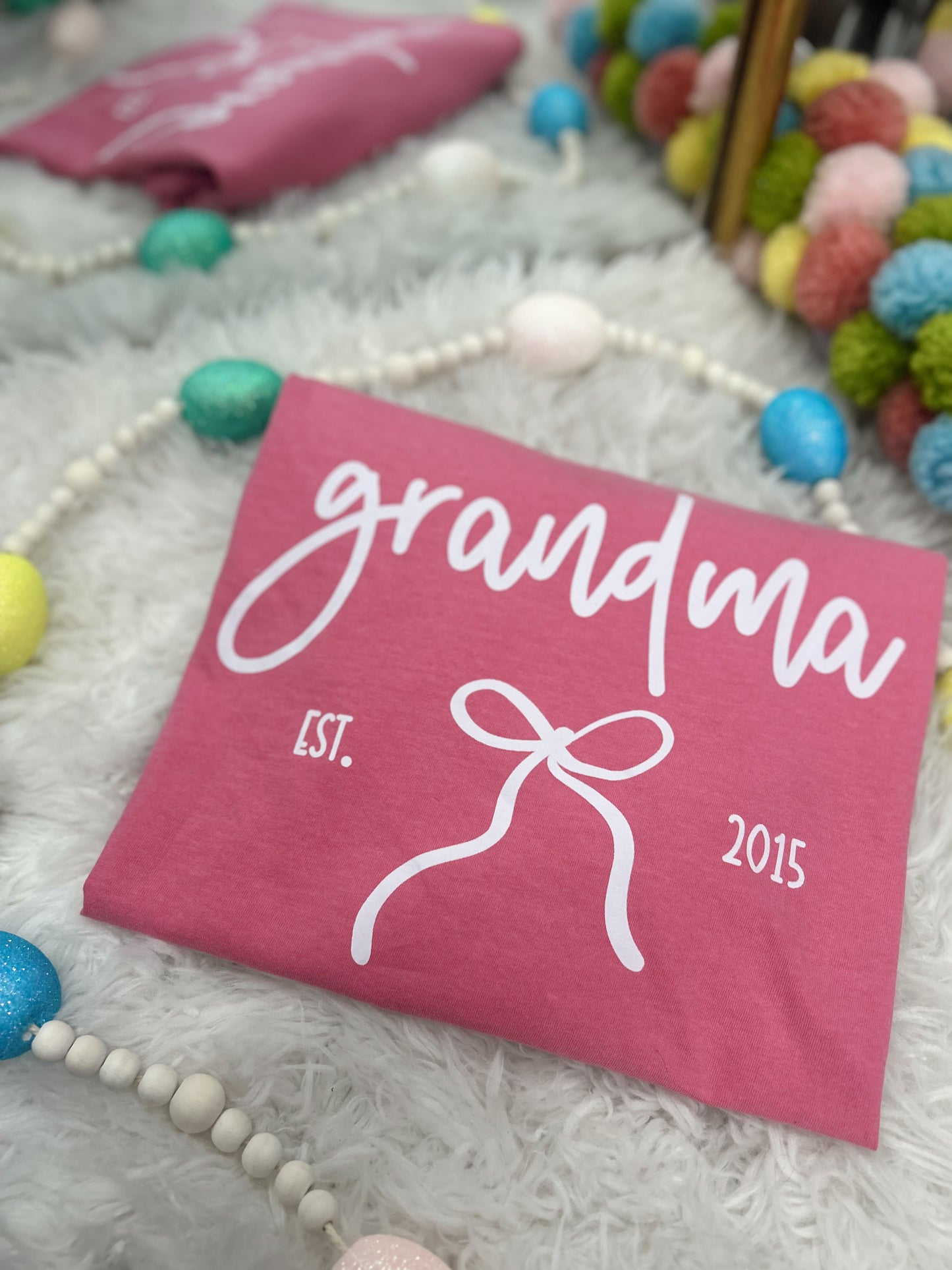 Custom Name Est. Bow Graphic Tee