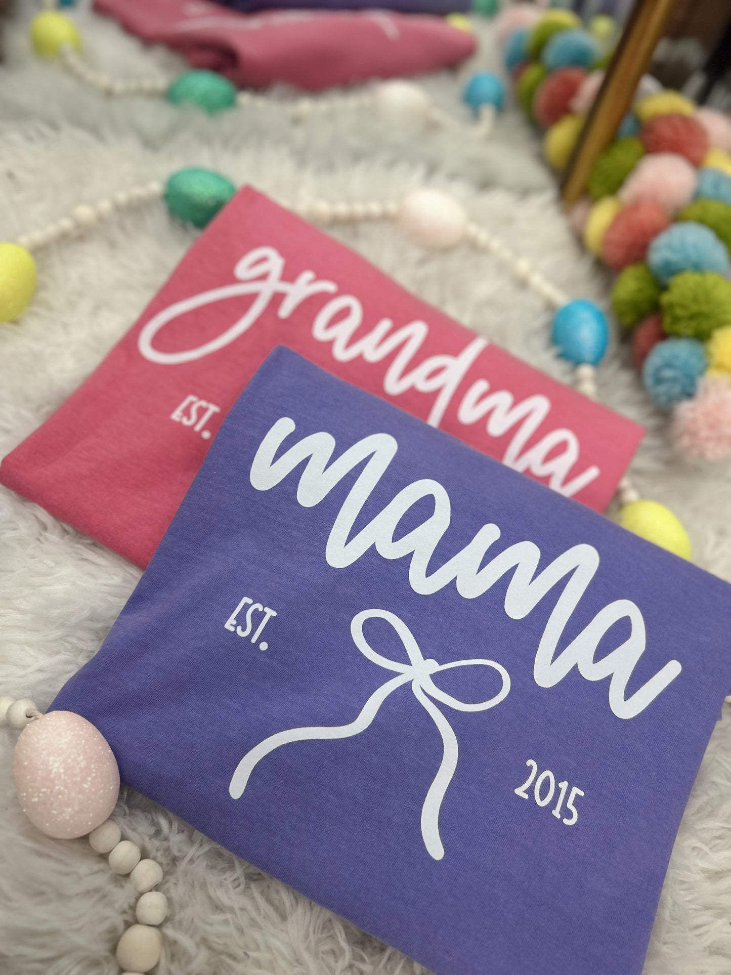 Custom Name Est. Bow Graphic Tee