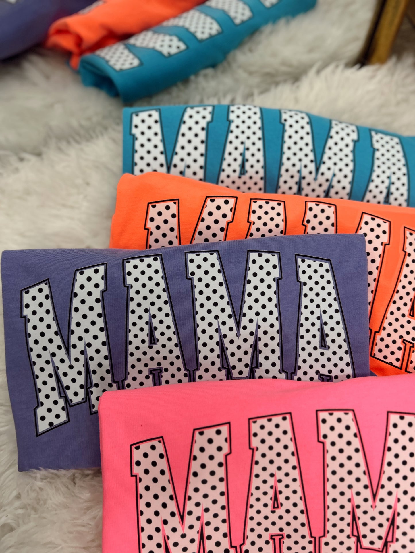 Mama Polka Dots Graphic Tee