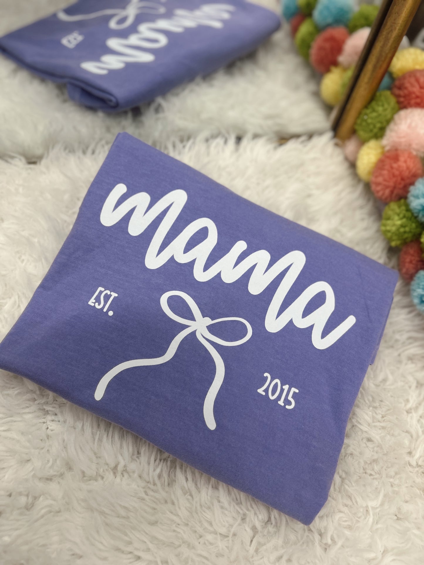 Custom Name Est. Bow Graphic Tee