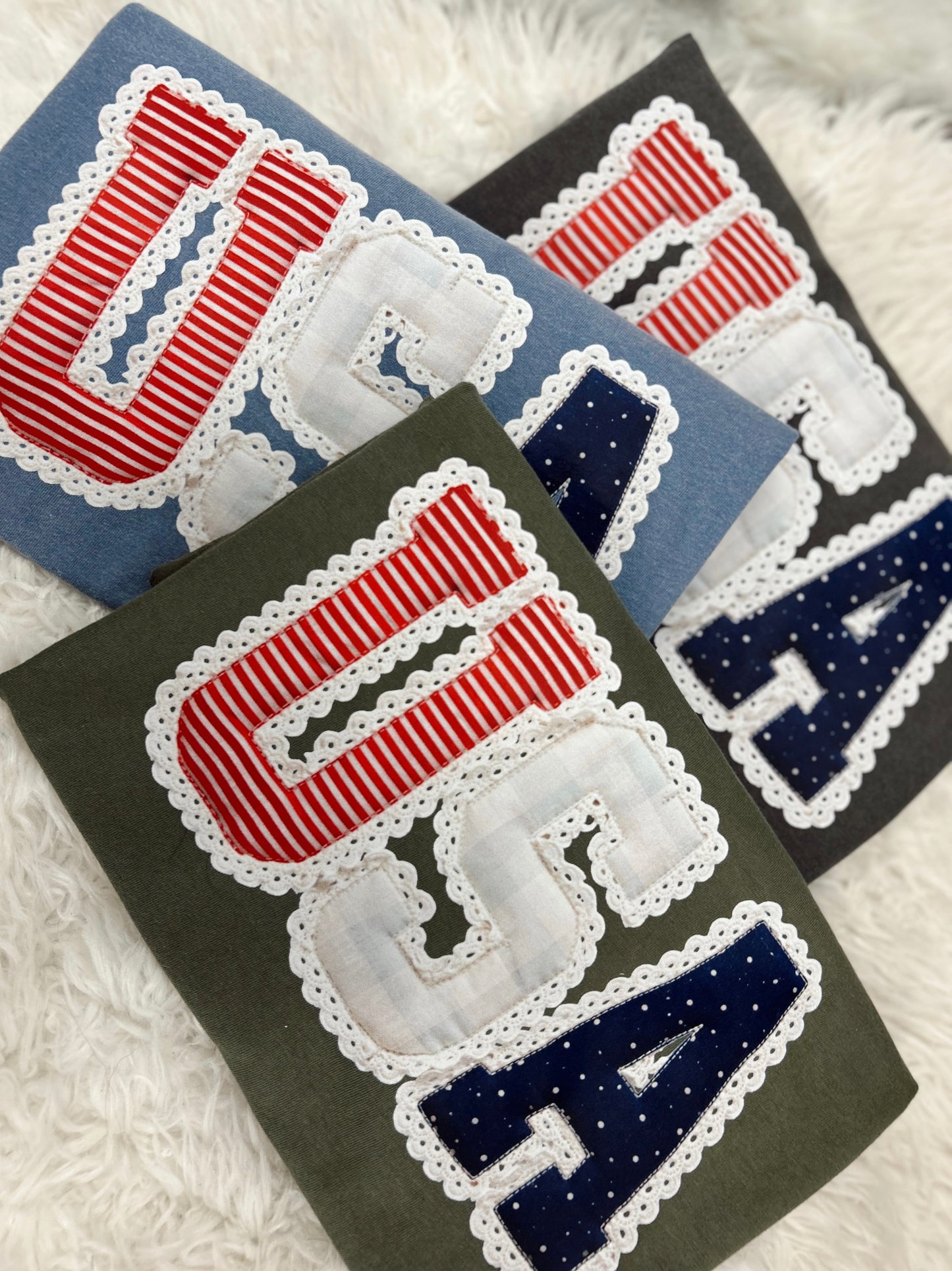 USA Lace Graphic Tee