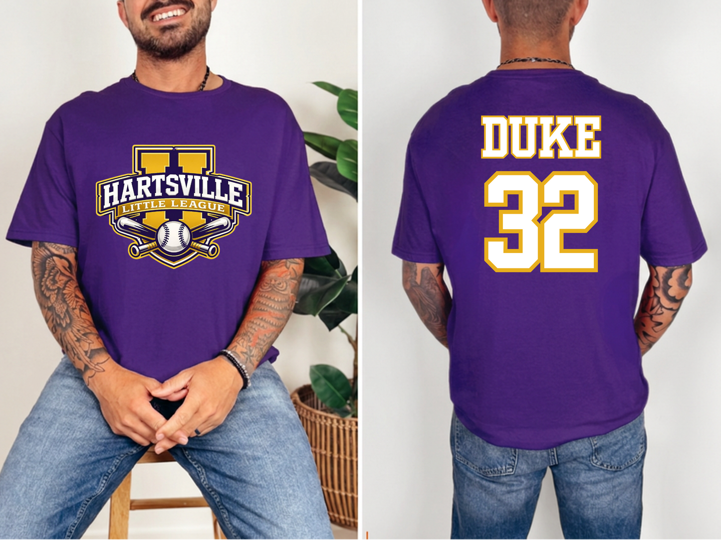 Hartsville Little League All Stars - Logo Purple