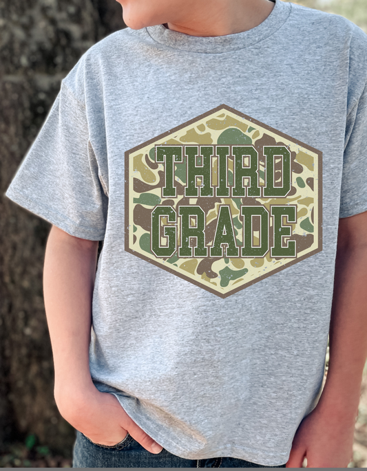 Back To School Camo Graphic Tee