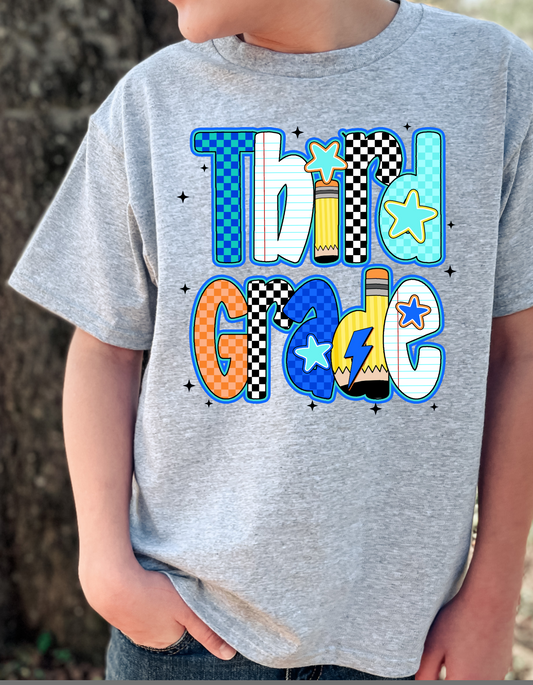 Back To School Multi Design Graphic Tee