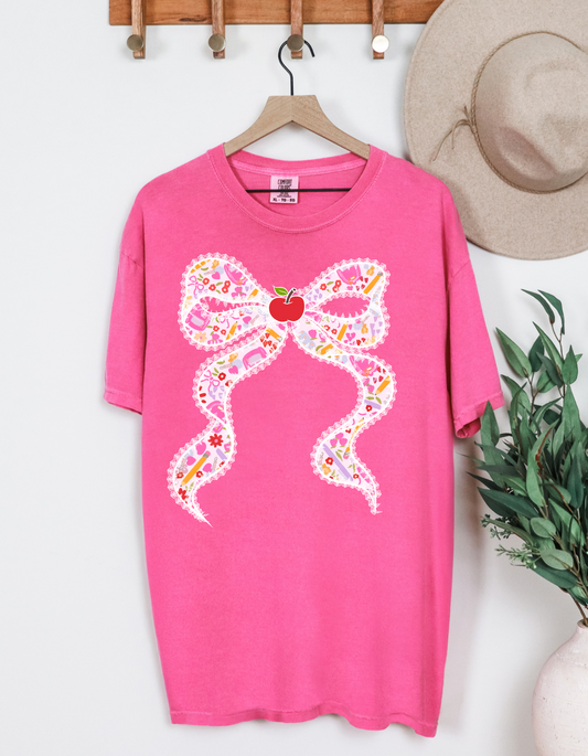 Back To School Bow Graphic Tee